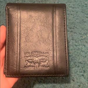 Levi’s Bi Fold Black Leather Wallet